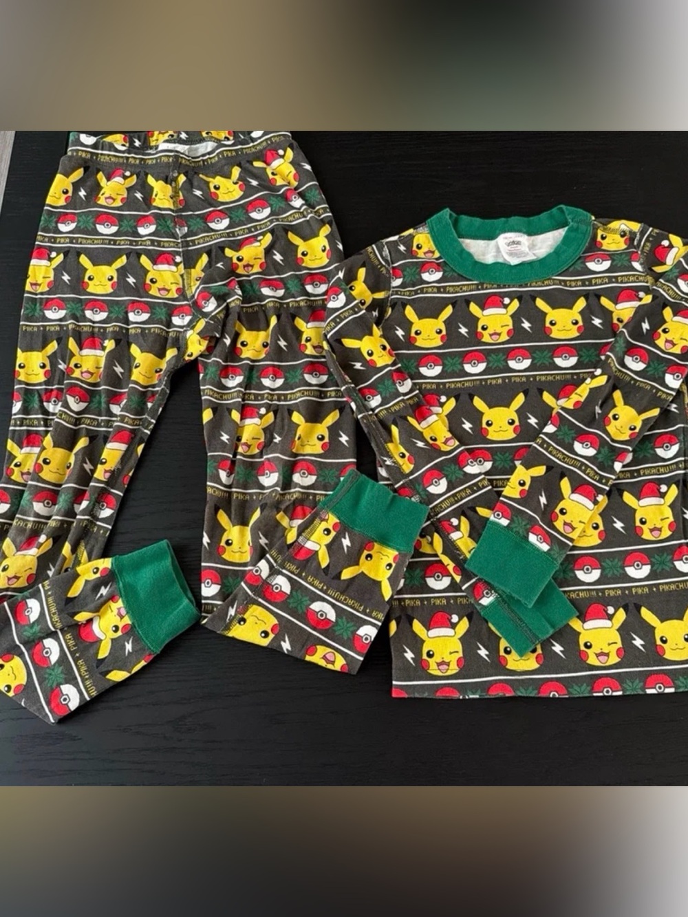 Hanna Andersson Pokemon Pikachu Christmas Pajama Set